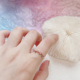 Adjustable Crystal Flower Rings For Women