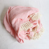 Organic Cotton Baby Tassel Blankets