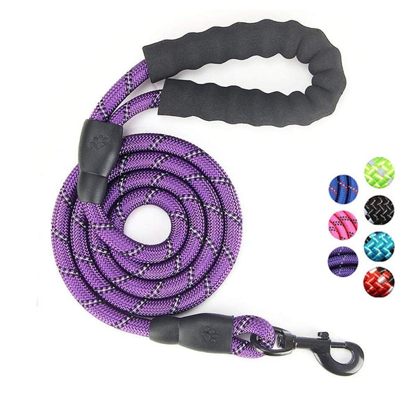 Large Dog Reflective Rope Leash